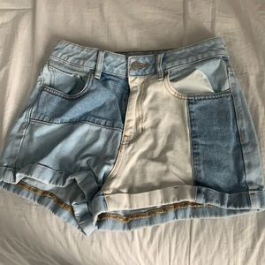 Pacsun patchwork shorts
